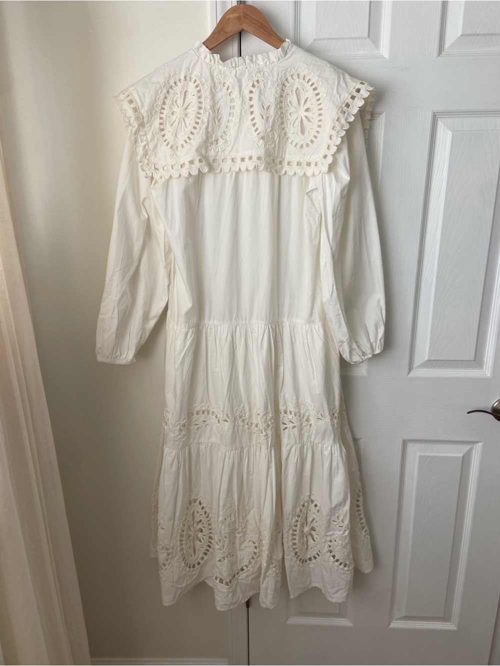 NWT Sea New York Santos eyelet dress size s lace collar - Picture 10 of 11